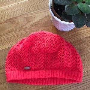 Coral Colored Winter Beanie / Hat
